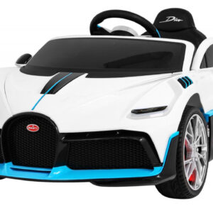 Bugatti Divo Autko na akumulator dla dzieci Biały + Pilot + EVA + Wolny Start + LED MP3