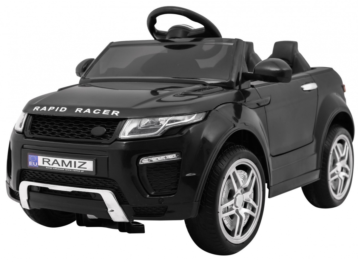 Autko Rapid Racer elektryczne dla dzieci, Czarny SUV + Pilot