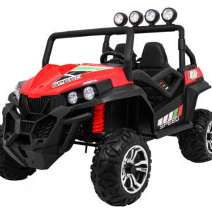 Terenowe Grand Buggy Lift dla dzieci Czerwony + Napęd 4x4 + Pilot + Bagażnik + Radio MP3 + LED