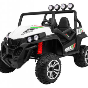 Grand Buggy Strong Lift dla dzieci Biały + Napęd 4x4 + Pilot + Bagażnik + Radio MP3 + LED