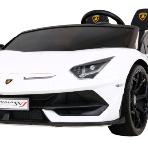 Lamborghini SVJ DRIFT dla 2 dzieci Biały + Funkcja driftu + Pilot