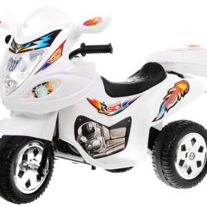 Motorek Trójkołowy BJX-088 elektryczny dla najmłodszych Biały + Dźwięki + Światła