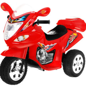 Motorek Trójkołowy BJX-088 elektryczny dla najmłodszych Czerwony + Dźwięki + Światła