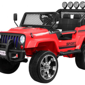 Autko terenowe Raptor Drifter Czerwony + Pilot + Napęd 4x4 + Schowek + Wolny Start + MP3 LED