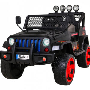 Autko terenowe Raptor Drifter Płomienie + Pilot + Napęd 4x4 + Schowek + Wolny Start + MP3 LED