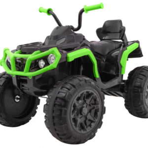 Quad ATV 2.4GHz na akumulator dla dzieci Czarno-zielony + Pilot + Koła EVA + Radio MP3 + Wolny Start