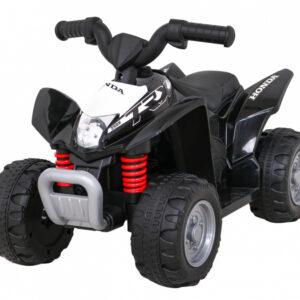 Quad Honda 250X TRX na akumulator Czarny + Klakson + LED + Ekoskóra