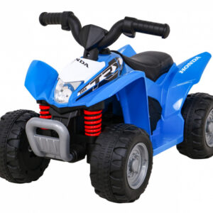 Quad Honda 250X TRX na akumulator Niebieski + Klakson + LED + Ekoskóra