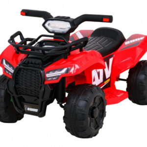 Quad Storm na akumulator dla dzieci Czerwony + Silnik 25W + MP3 USB + LED