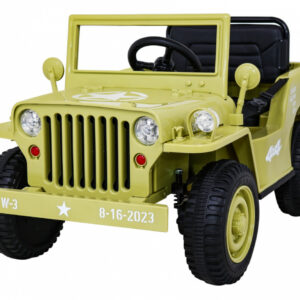 Autko Wojskowe Retro dla dzieci Beżowy + Napęd 4x4