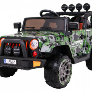 Auto Terenowe Full Time 4WD dla dzieci Lakier Moro + Napęd 4x4 + Pilot + Audio LED + Schowek