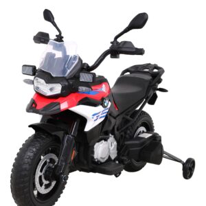 Motor BMW F850 GS na akumulator dla dzieci Czerwony + Kółka pomocnicze + Audio LED + Wolny Start + EVA