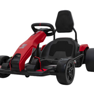 Gokart Fast 3 Drift na akumulator dla dzieci Czerwony + Funkcja driftu + Silniki 2x150W + Radio LED + Pasy