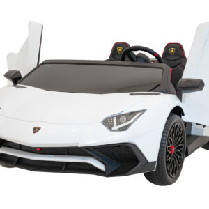 Auto Lamborghini Aventador SV na akumulator dla 2 dzieci Biały