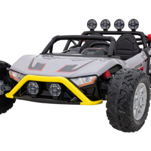 Auto Buggy Racing 5 na akumulator dla dzieci +3. Szary + Silniki 2x200W + Pilot + Wolny Start
