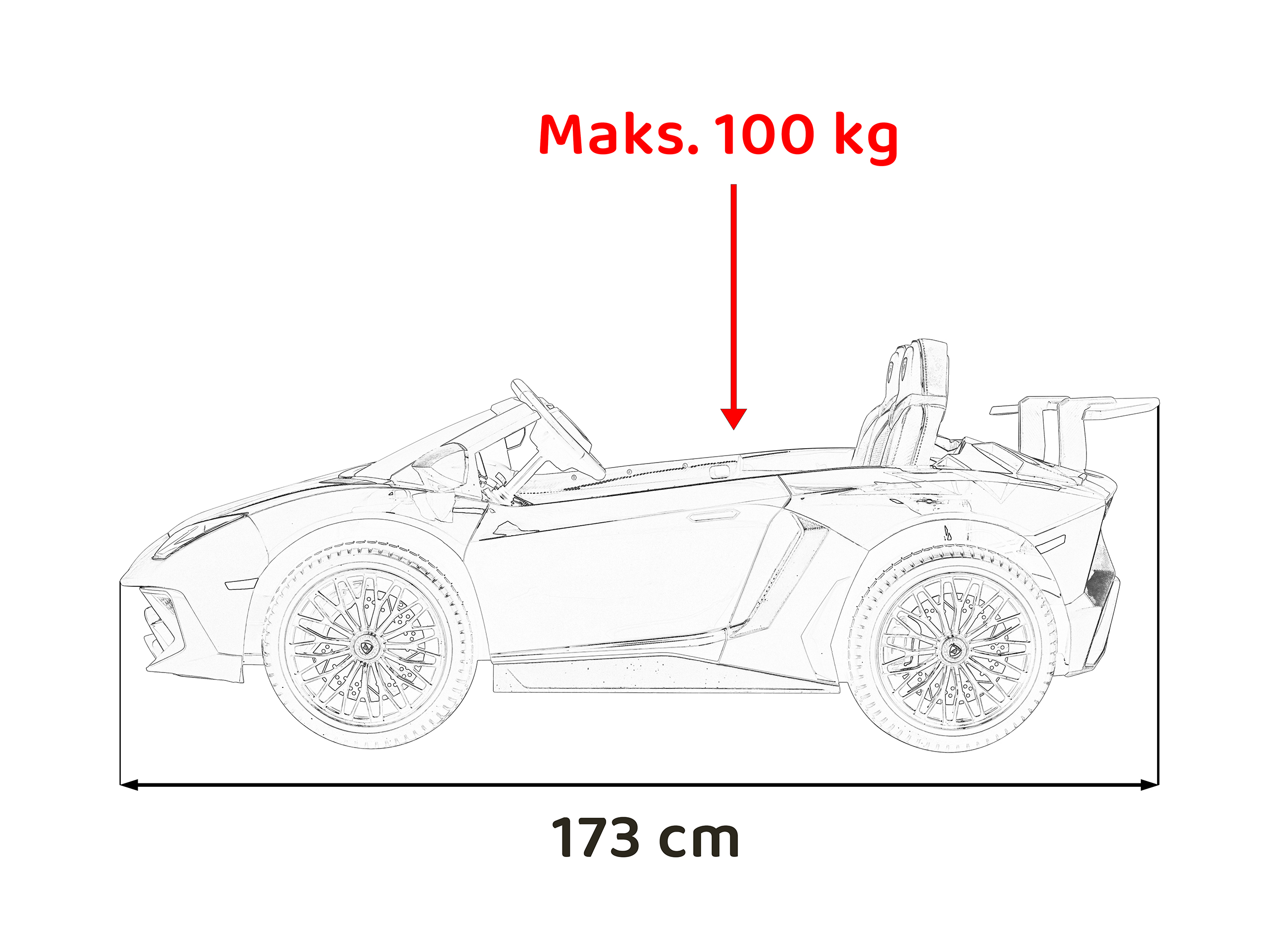 Auto Lamborghini Aventador SV na akumulator dla 2 dzieci Biały