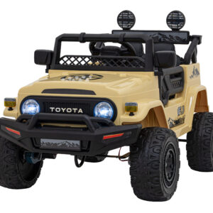 Toyota FJ Cruiser dla dzieci Beżowy + Pilot + Napęd 4x4 + Audio LED + EVA + Wolny Start