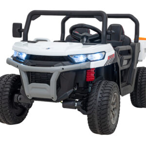 Auto Pick-Up Speed 900 dla dzieci Biały + Napęd 4x4 + Ruchomy kiper + Bagażnik + Pilot + Łopatka + Audio LED