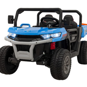 Auto Pick-Up Speed 900 dla dzieci Niebieski + Napęd 4x4 + Ruchomy kiper + Bagażnik + Pilot + Łopatka + Audio LED