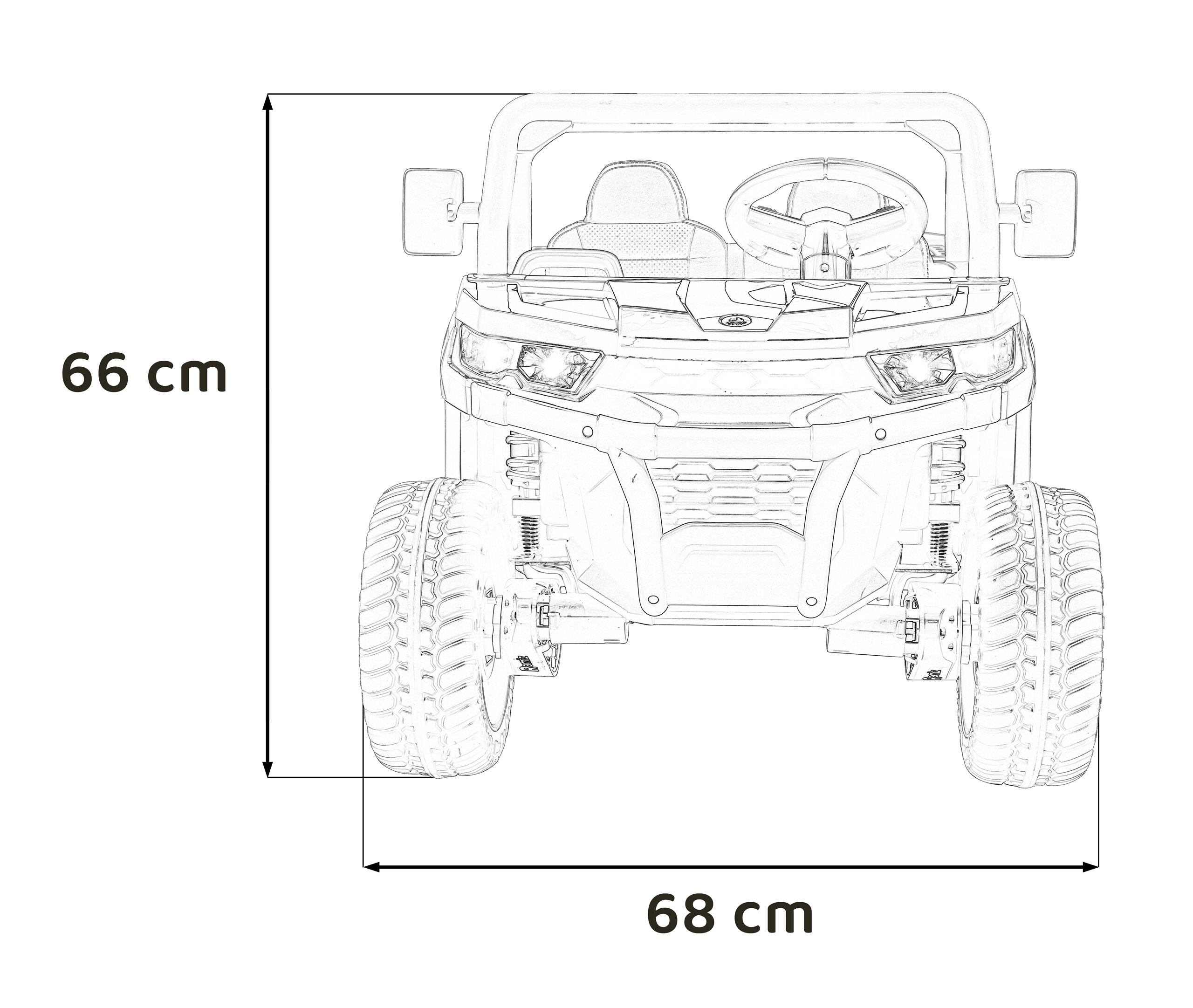 Auto Pick-Up Speed 900 dla dzieci Czarny + Napęd 4x4 + Ruchomy kiper