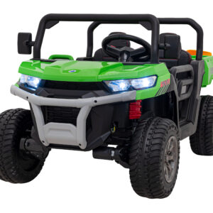Auto Pick-Up Speed 900 dla dzieci Zielony + Napęd 4x4 + Ruchomy kiper + Bagażnik + Pilot + Łopatka + Audio LED