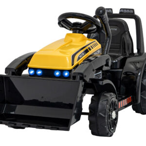Traktor Spychacz G320 dla najmłodszych dzieci Żółty + Ruchoma łyżka + Melodie + Klakson + Światła LED