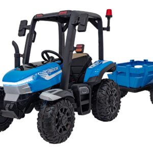 Traktor BLAST Z Przyczepką Niebieski