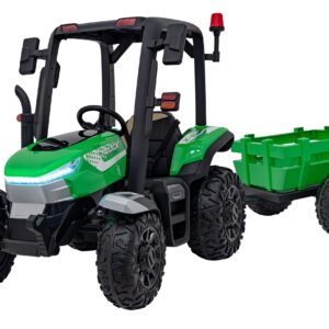 Traktor BLAST Z Przyczepką Zielony