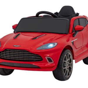 Aston Martin DBX na akumulator dla dzieci Czerwony + Pilot + EVA + Pasy + Wolny Start + Audio LED
