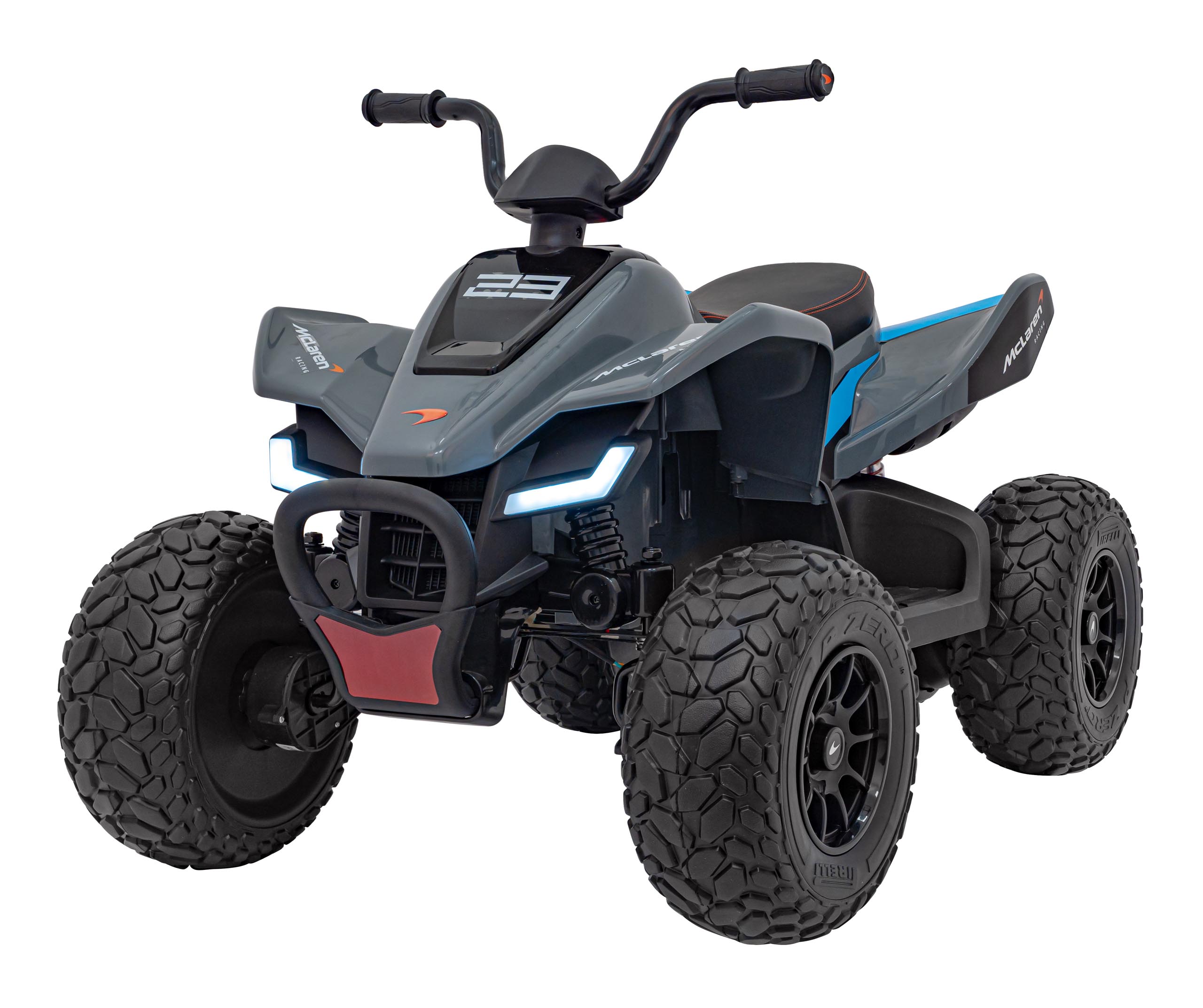 Quad McLaren Racing MCL 35 dla dzieci Szary + Pilot + Wolny Start + EVA + Audio LED