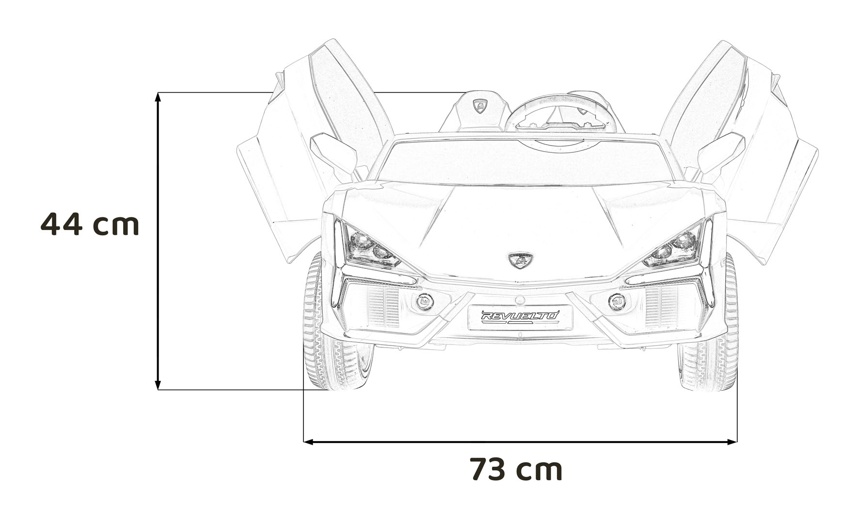 Pojazd Lamborghini Revuelto XL Czerwony