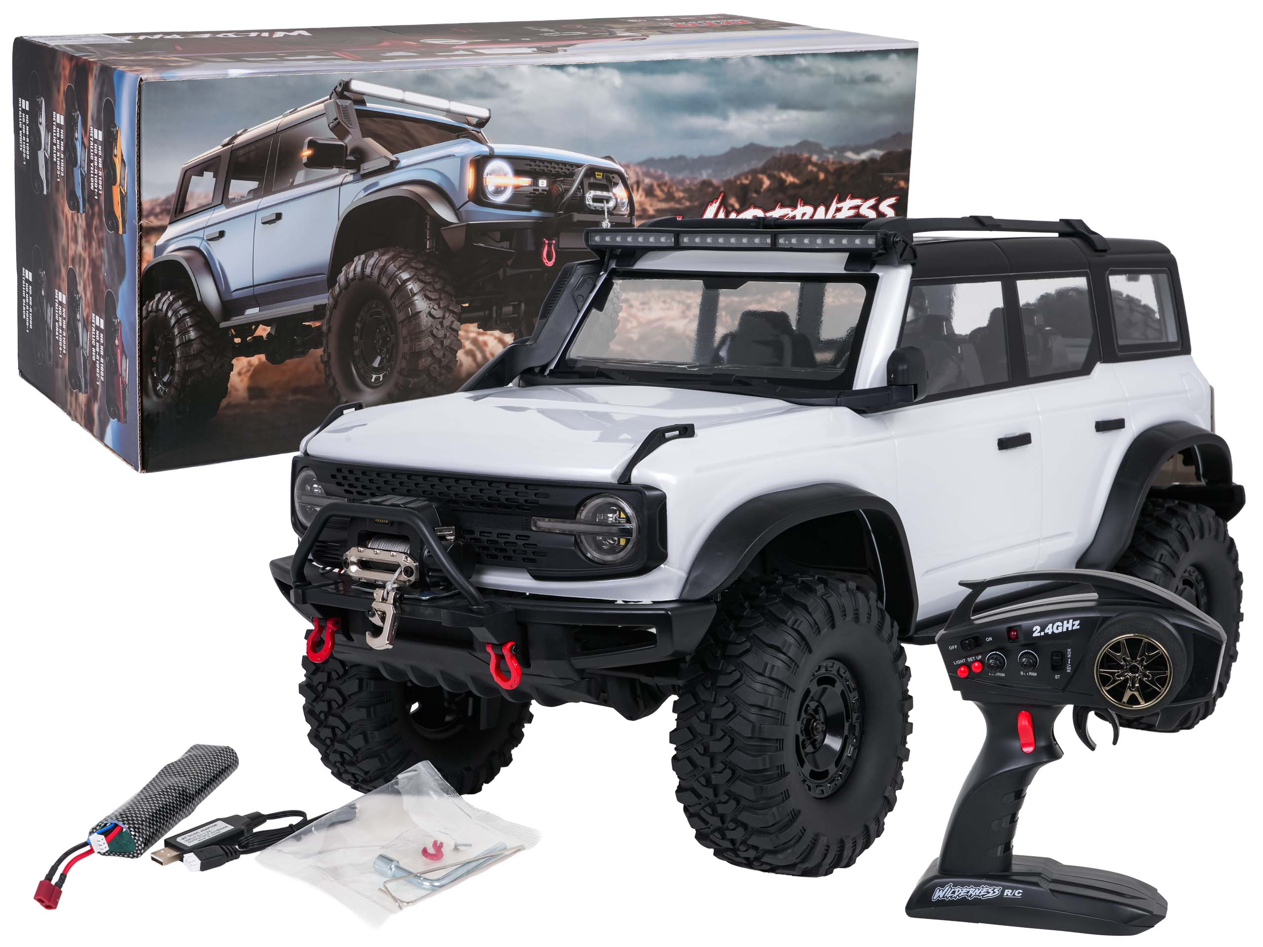 Auto R/C WILDERNESS 1:10 Biały