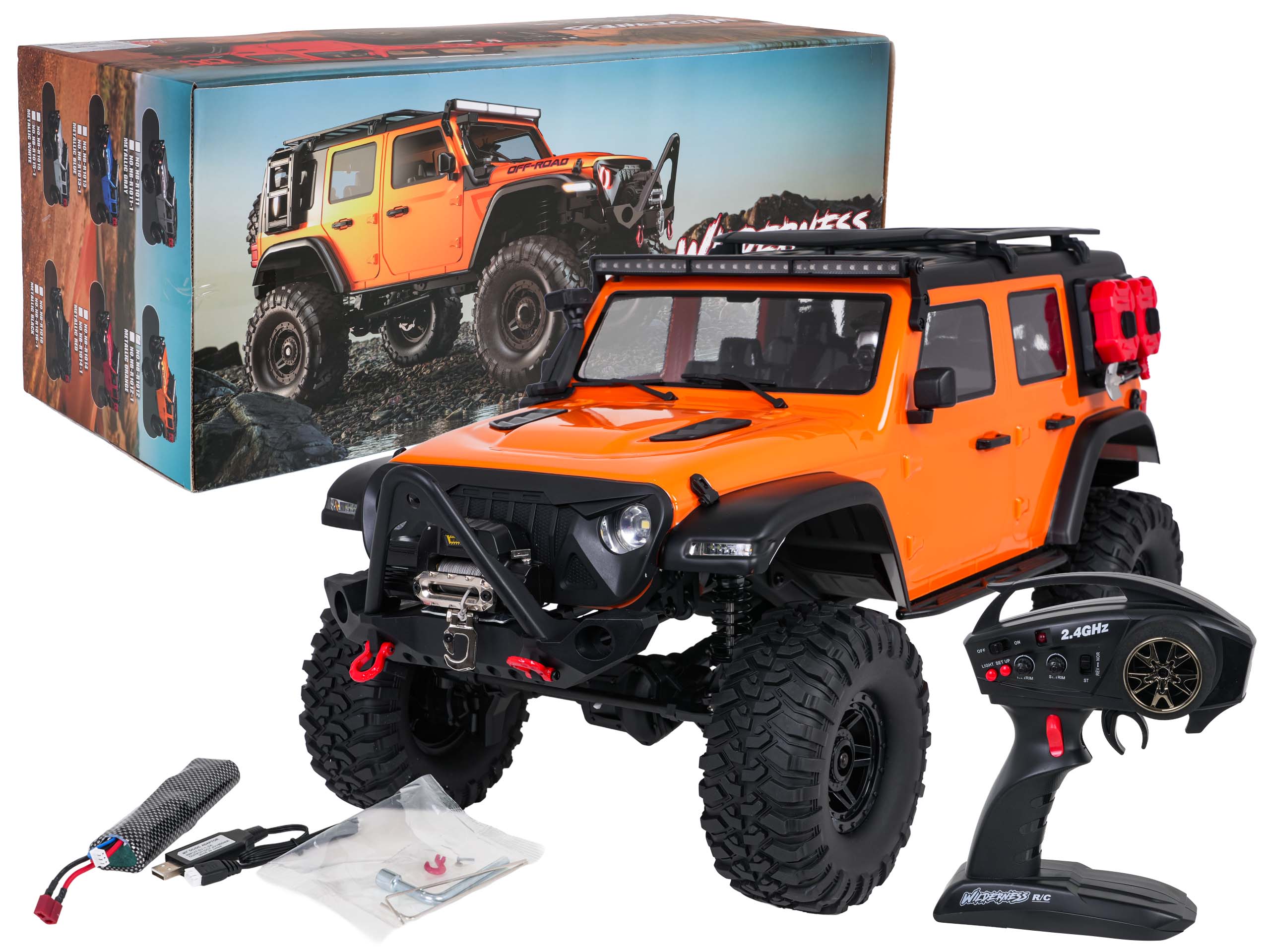Auto R/C WILDERNESS RTR 1:10 Pomarańczowy