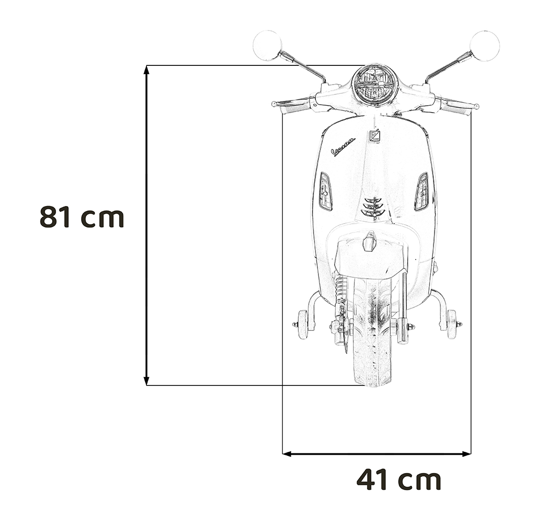 Pojazd Skuter Vespa ROMA Żółty