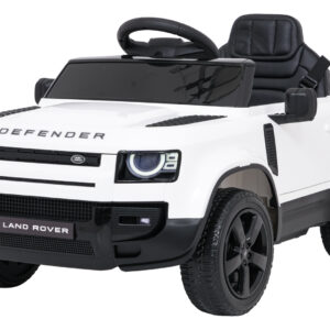 Auto Land Rover Defender białe na akumulator dla dzieci + pilot R/C