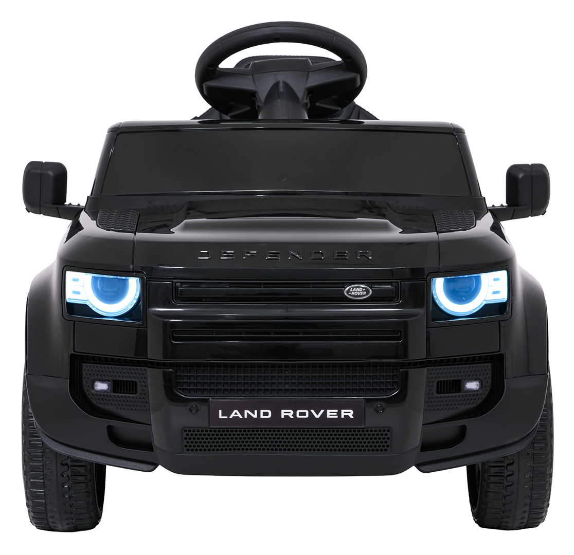 Auto Land Rover Defender czarne na akumulator dla dzieci + pilot R/C