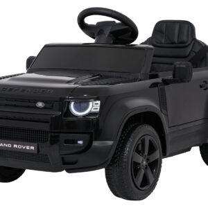 Auto Land Rover Defender czarne na akumulator dla dzieci + pilot R/C