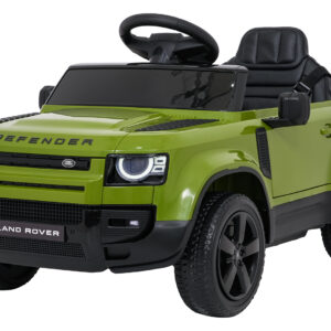 Auto Land Rover Defender zielone na akumulator dla dzieci + pilot R/C