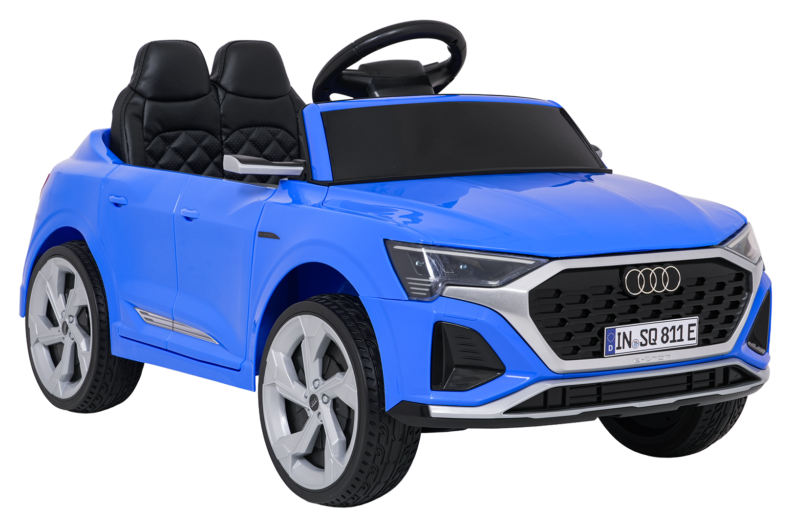 Auto Audi SQ8 niebieskie na akumulator dla dzieci + pilot 2,4 GHz
