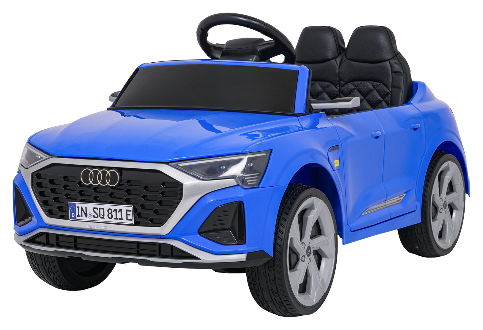 Auto Audi SQ8 niebieskie na akumulator dla dzieci + pilot 2,4 GHz