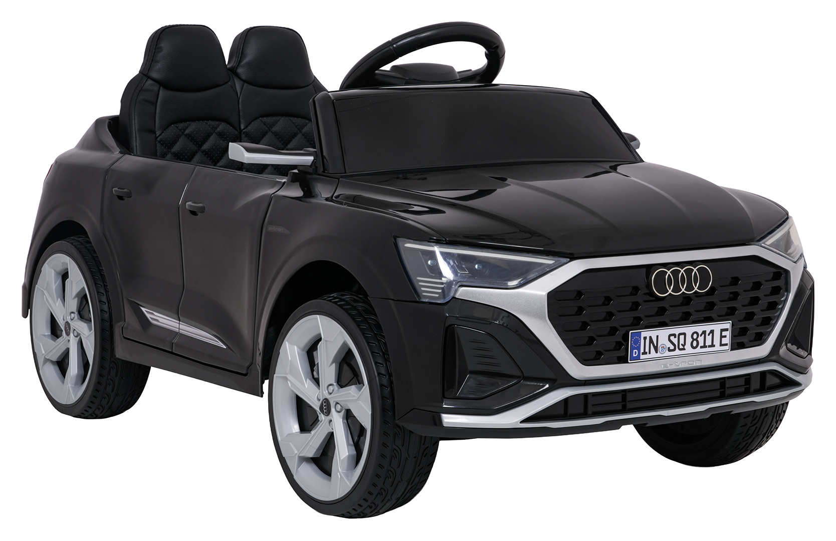 Auto Audi SQ8 czarne na akumulator dla dzieci + pilot 2,4 GHz